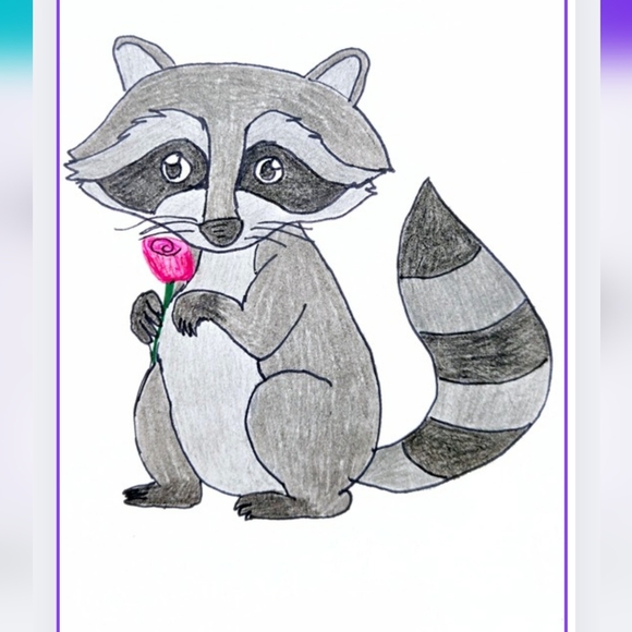 @green_nova Raccoon Business Thank You Cards 50pk - Picture 5 of 6